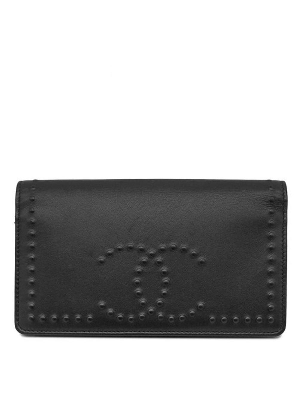 Chanel Wallet CC Logo Lambskin Black Bifold 18